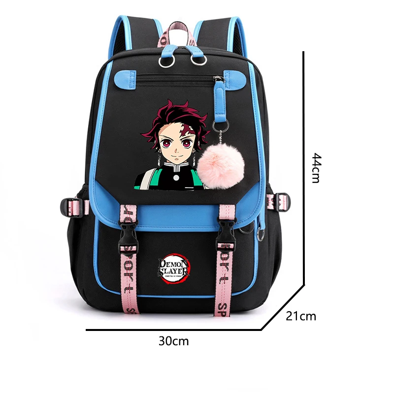 Anime Demon Slayer Backpack for Teenager Student Back To School Bag Girl Boy Children Cosplay Knapsack Women Rucksack Mochila