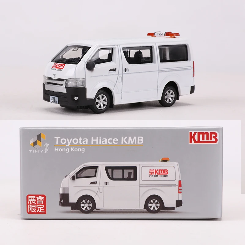 Tiny 1:64 Hong Kong Sprinter Vito Hiace Police Car Diecast AlloyCar Model