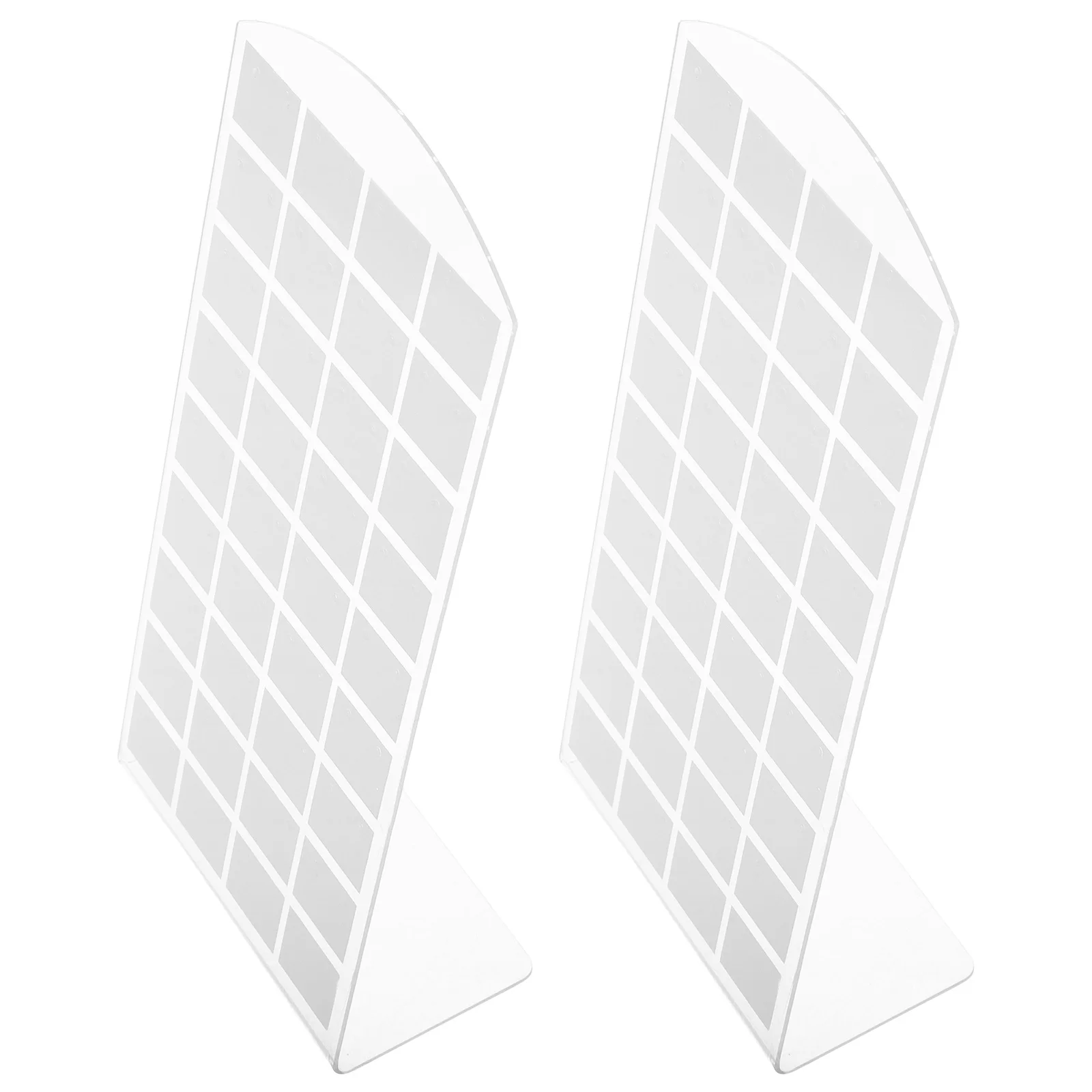 

2Pcs Earring Display Stand Sleek Organizer for Retail and Home Jewelry Presentation Selling Holders Tray Display Rack