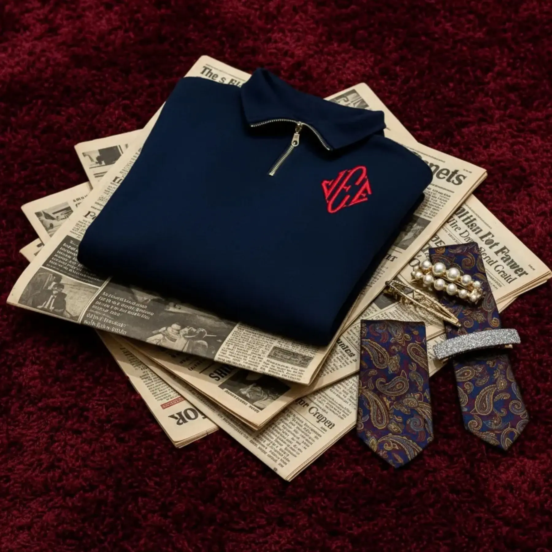 

Осенне-зимний мужской свитшот оверсайз с вышивкой и графическим принтом, на молнии до середины груди, с длинными рукавами