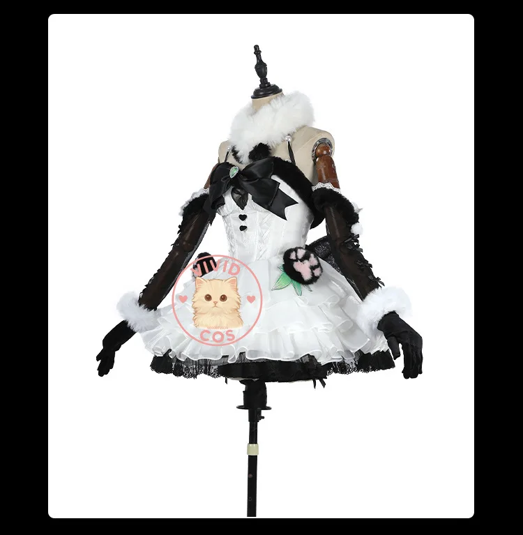 Naraka: Bladepoint Shen Miao's "Panda Green Wild Guardian" and "Bamboo - Loving Cute Guest" Cosplay Costumes Role-playing