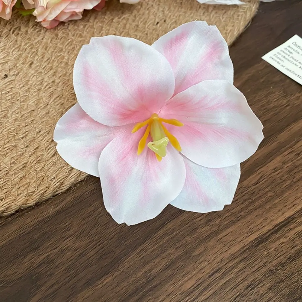 

Cloth Flower Hair Clip Korean Style Vacation Style Headwear Flower Hairpin Duckbill Clip Female Hair Accessories
