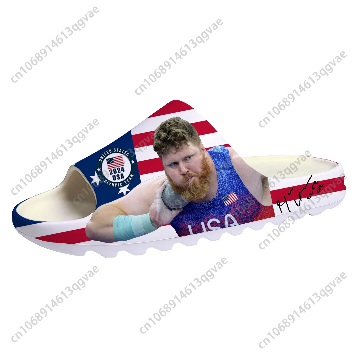 Ryan Crouser Shot Put World Champion Soft Sole Sllipers Home Clogs Step on Shoes Mens Womens Teenager Custom on Shit Sandals