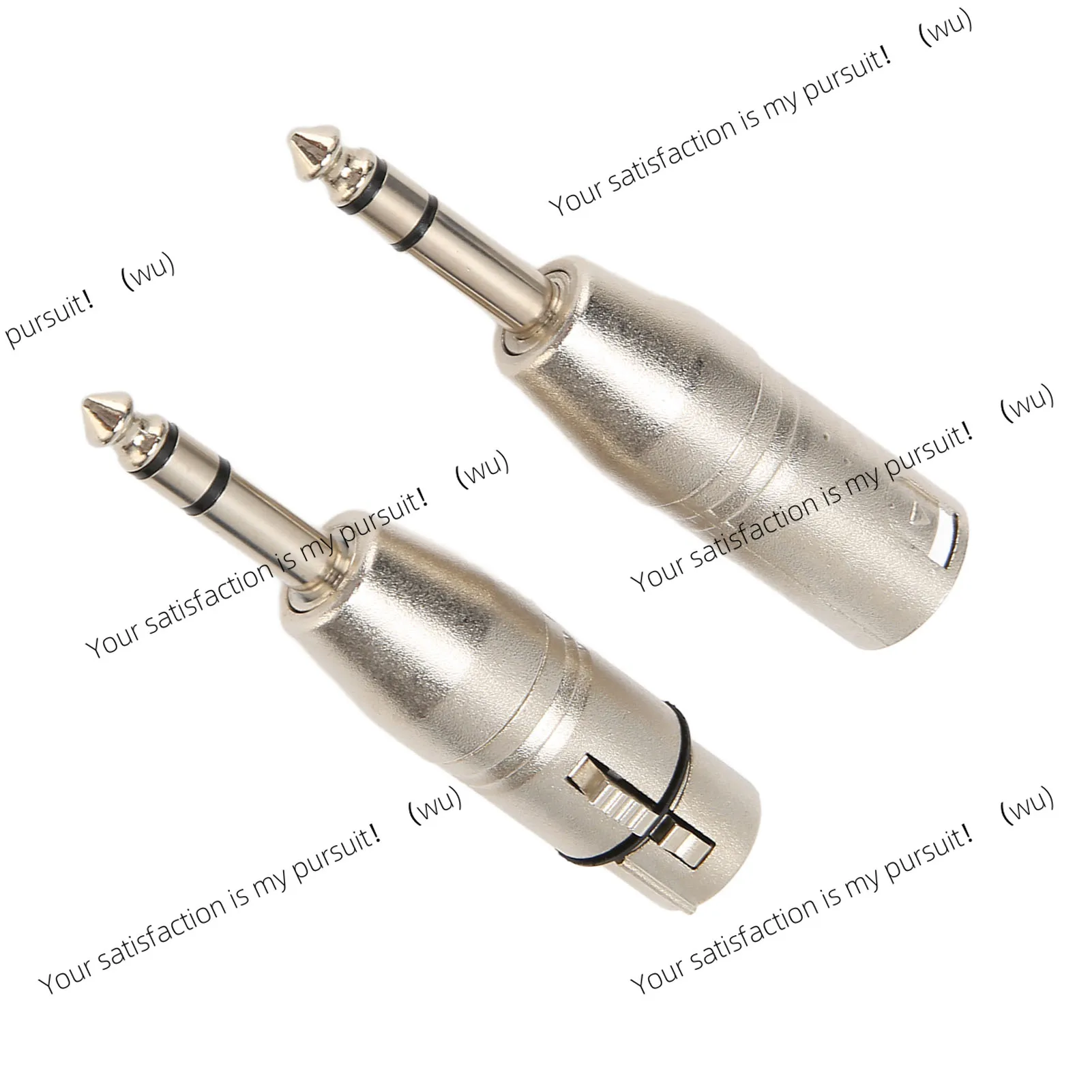 Aluminum Alloy 1/4 Inch TRS to XLR Adapter 6.5mm Stereo 1/4 TRS Male to XLR 3Pin Female and Male Stereo Balanced Sound Connector