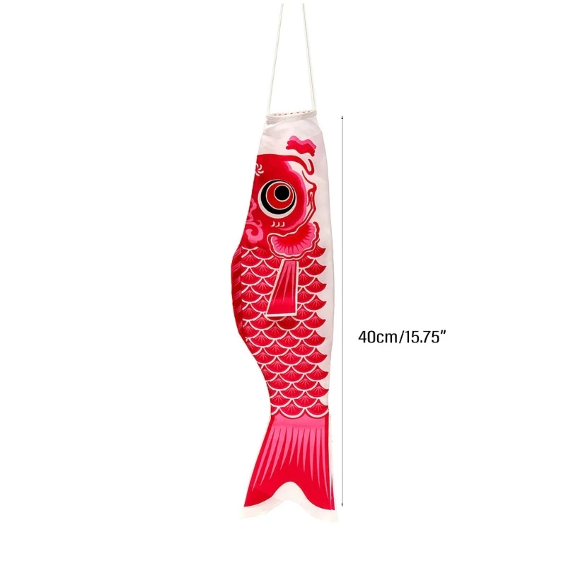 Japanese Carp Windsocks Streamers Fish Kites Cartoon Fish Colorful Windsocks M68E