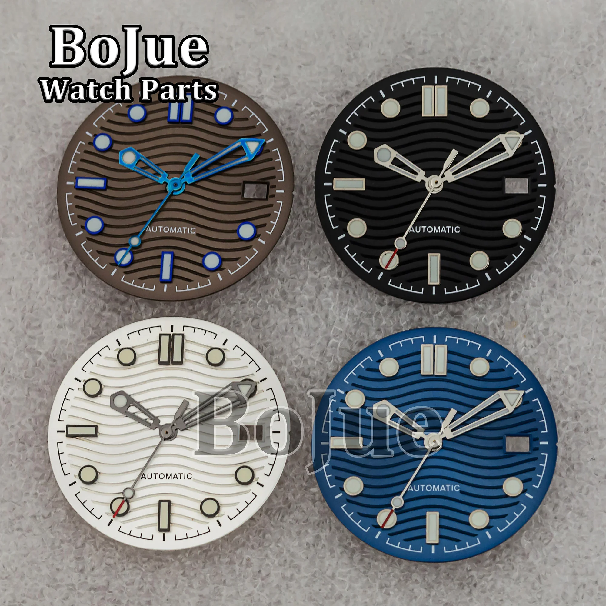 31mm NH35 dial hands Luminous face needles pointers for Seamaster 300 NH35 NH36 movement watch accessories repair tools replace