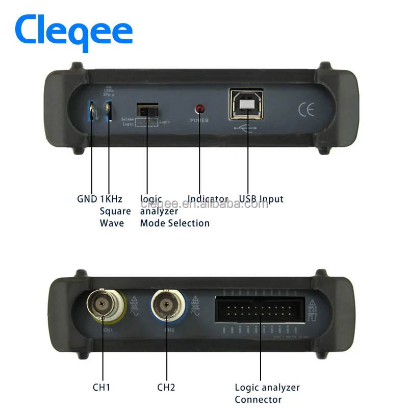 Cleqee ISDS205C Virtual Logic Analyzer Spectrum for 20M Usb Digital Oscilloscope