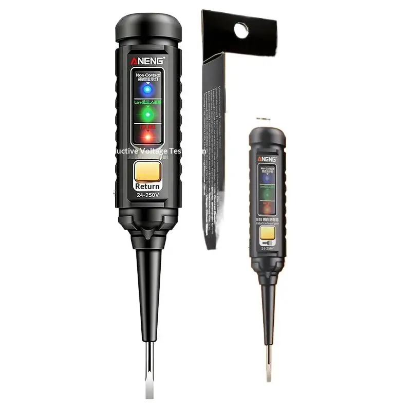 1Pc One-word Screwdriver Tester Highlight Color Indicator Light Professional Electrician Induction Teste Pen Test Tools..*