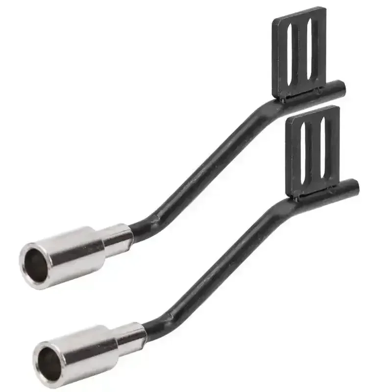 1 paio di accessori per tubi di scarico decorativi per simulazione auto RC in metallo per scx10 1/10