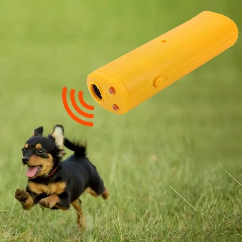 Portable USB Charging Ultrasonic Dog Training Tool Humane Bark Deterrent Device Built-in LED Light for Indoor Outdoor Use view 2