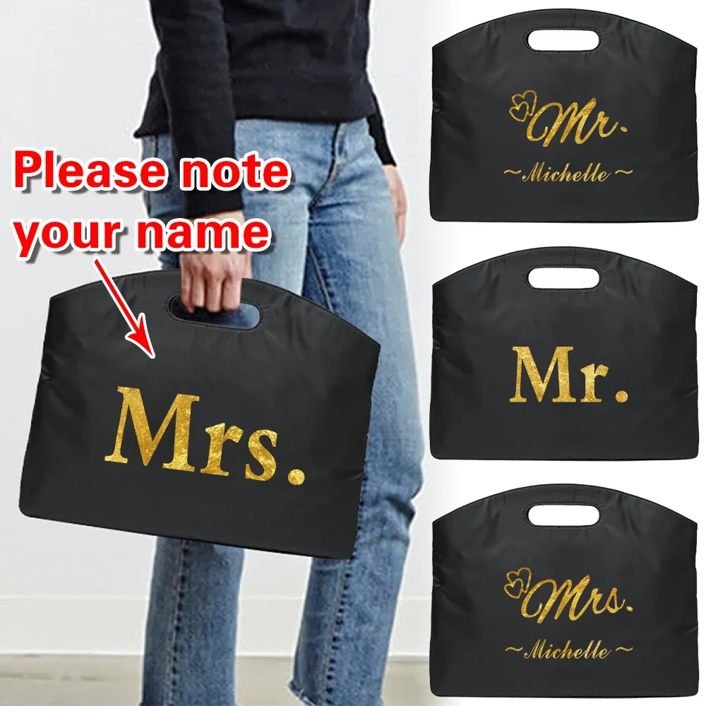 Personalized Customized Name Handheld Briefcase Large Capacity Document Handbag Business Office Bags Business Laptop Bag Case