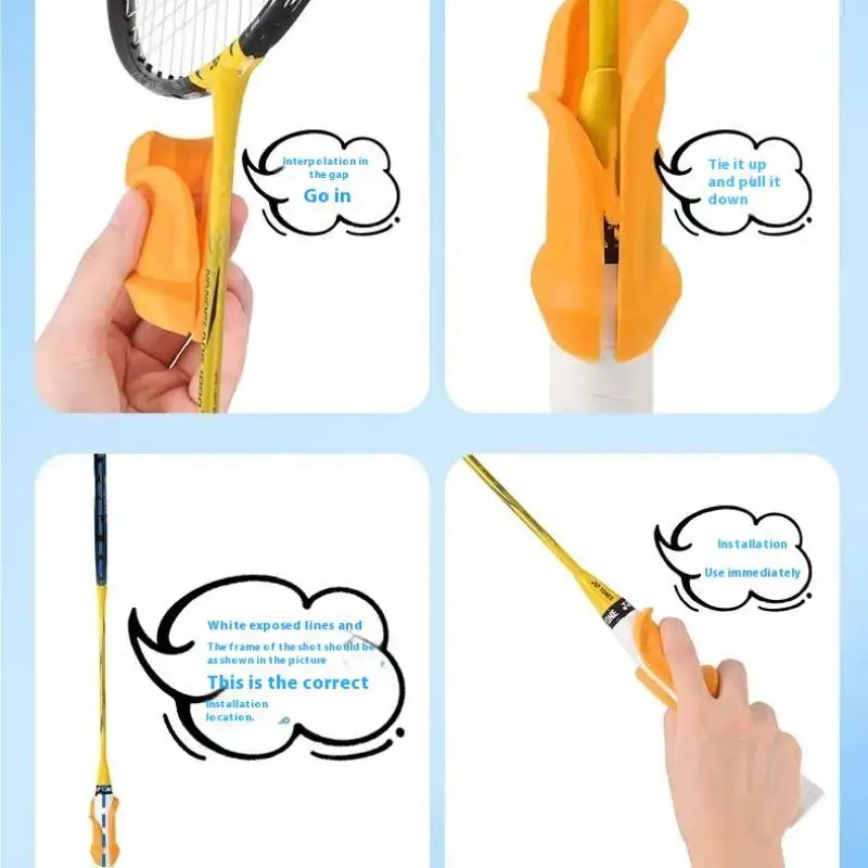 

PP Badminton Grip Aid, Improve Skills, Universal Tennis Racket, Grip Assistance, Posture Correction