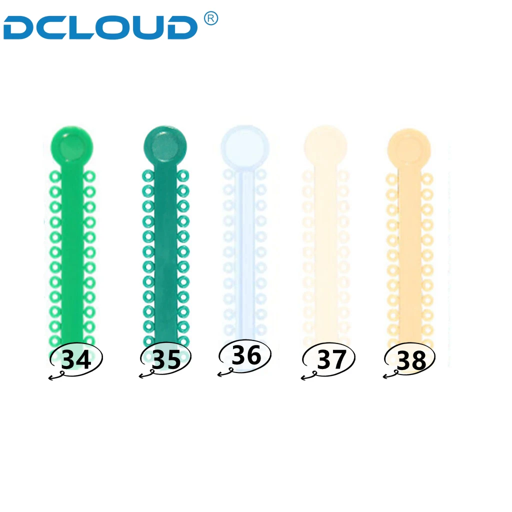 DCLOUD 1040 Stück = 40 Stäbchen Zahnkieferorthopädie Elastische Ligaturbinder Gummibänder für Zahnspangen Zahnmedizin Ortho-Behandlung – Detail 5