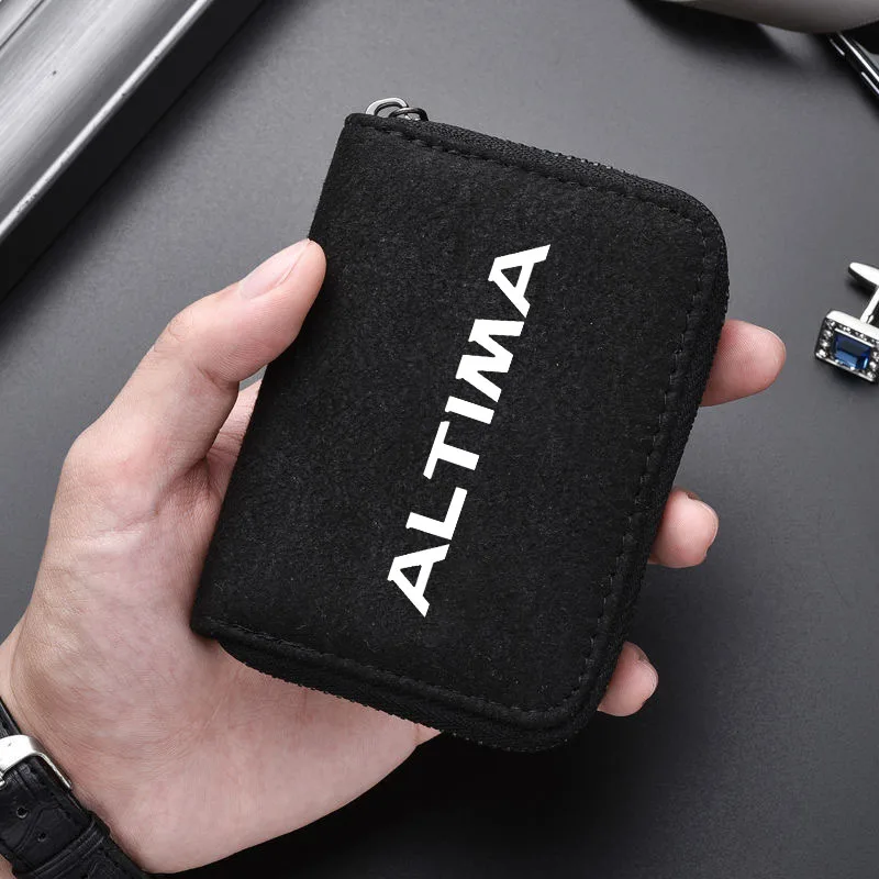 Car Driving license Card storage kit Business Card Holder Walle For Nissan Altima L31 L32 L33 L34 2002-2018 2022 Accessories