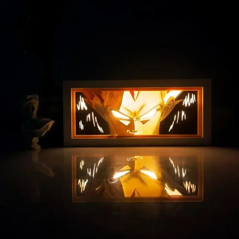 Anime Dragon Ball LED Light Box Cartoon Super Saiyan Room Decoration Manga 3D Table Lamp Action Figure Toys Kids Birthday Gift