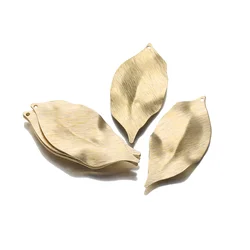 10pcs Raw Brass Textured Tree Leaf Charms Irregular Leaves Pendant for Jewelry Making DIY Earrings Necklace Handmade Supplies