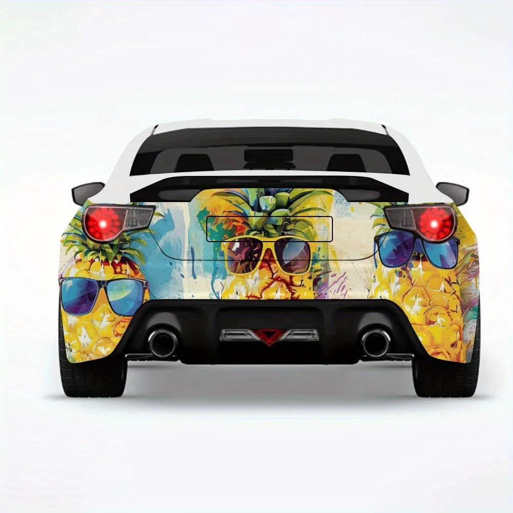 

Cool Pineapple Summer Vibe Car Sticker,Vinyl Decal for Car Rear, Waterproof Self-Adhesive Vinyl Stickers for Vehicle Tail and Bu