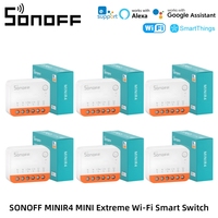 Sonoff Mini R4 Extreme Wifi Smart Switch Two Way Remote Control Detach Relay Mode Smart Home Modlue Via eWelink APP Alexa Google