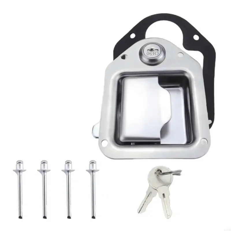 

Truck Tool Box Latches Paddles Lock Replacement Handle 4.7x4inch with 2 Stainless Steel for Trailer Toolbox D7YA