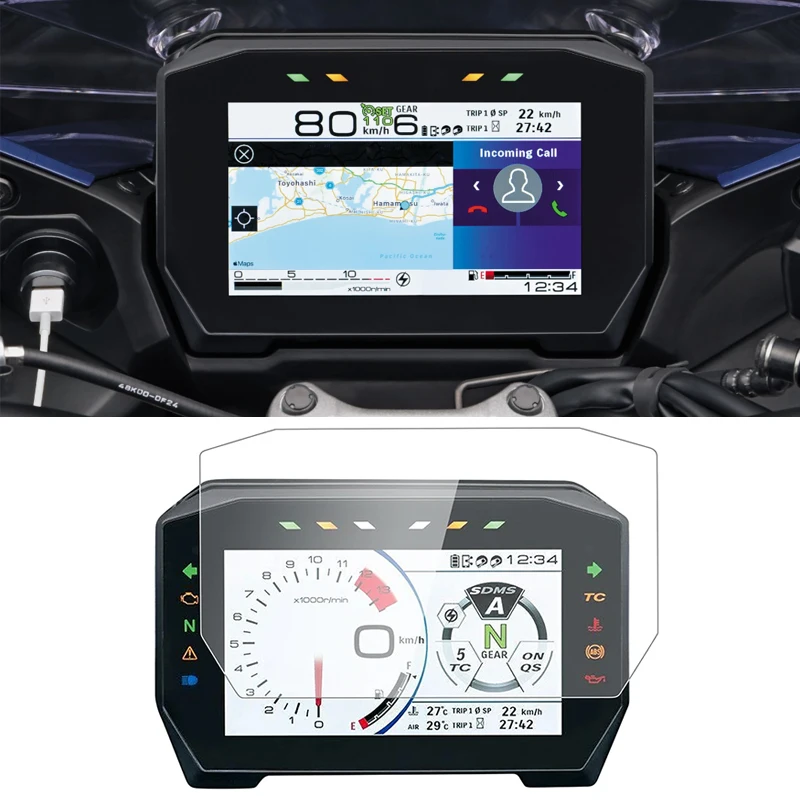 For Yamaha MT09 MT 09 MT-09 FZ09 FZ-09 2013-2020 2016 2017 2018 2019 Cluster Scratch Cluster Screen Protection Film Protector