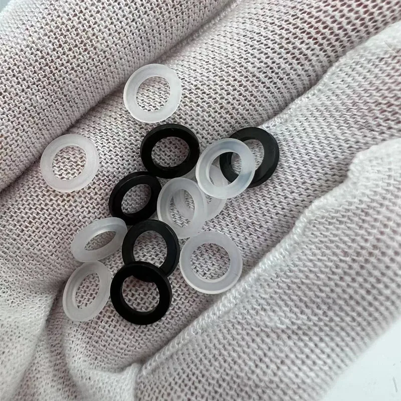 100pcs  M1.5 M2 M2.5 M3 M4 M5 M6 M8 M10 M12 White Black Plastic Nylon Flat Washer Plane Spacer Insulation Gasket Ring For Screw