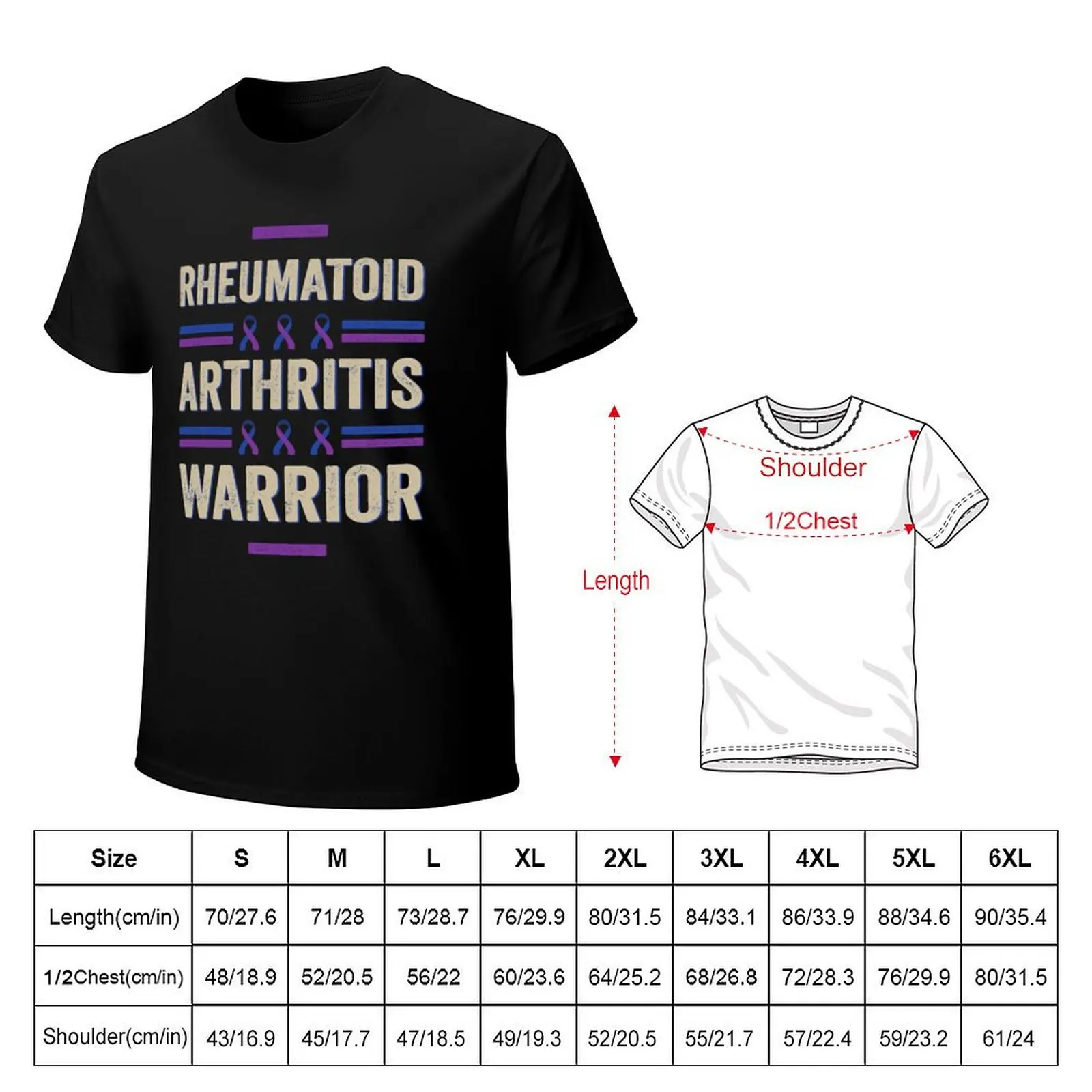 Rheumatoid Arthritis warrior Rheumatoid Arthritis Awareness month T-Shirt man t shirt luxury T-Shirt