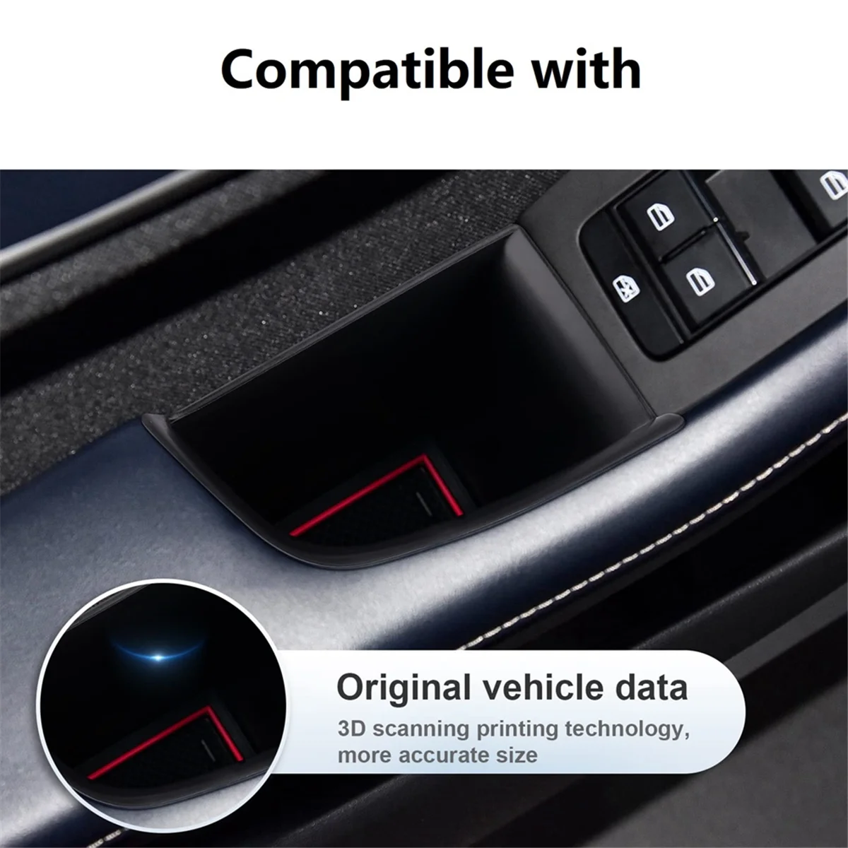 

Car Door Side Storage Box for Mazda CX-30 2020-2024 LHD Door Handle Organizer Accessories,Front DoorHUG