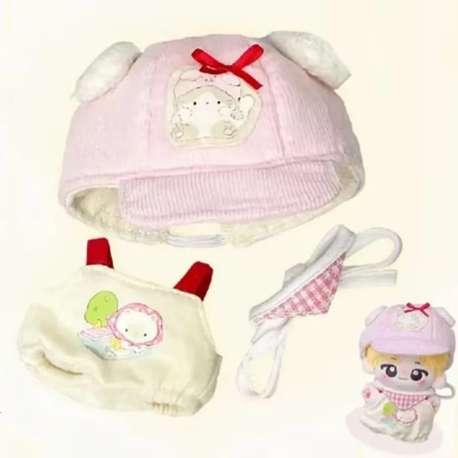 10cm Summer mood, sea salt, dog, little pig, cotton doll, 10cm baby clothes, plush clothes, cute dress-up baby clothes