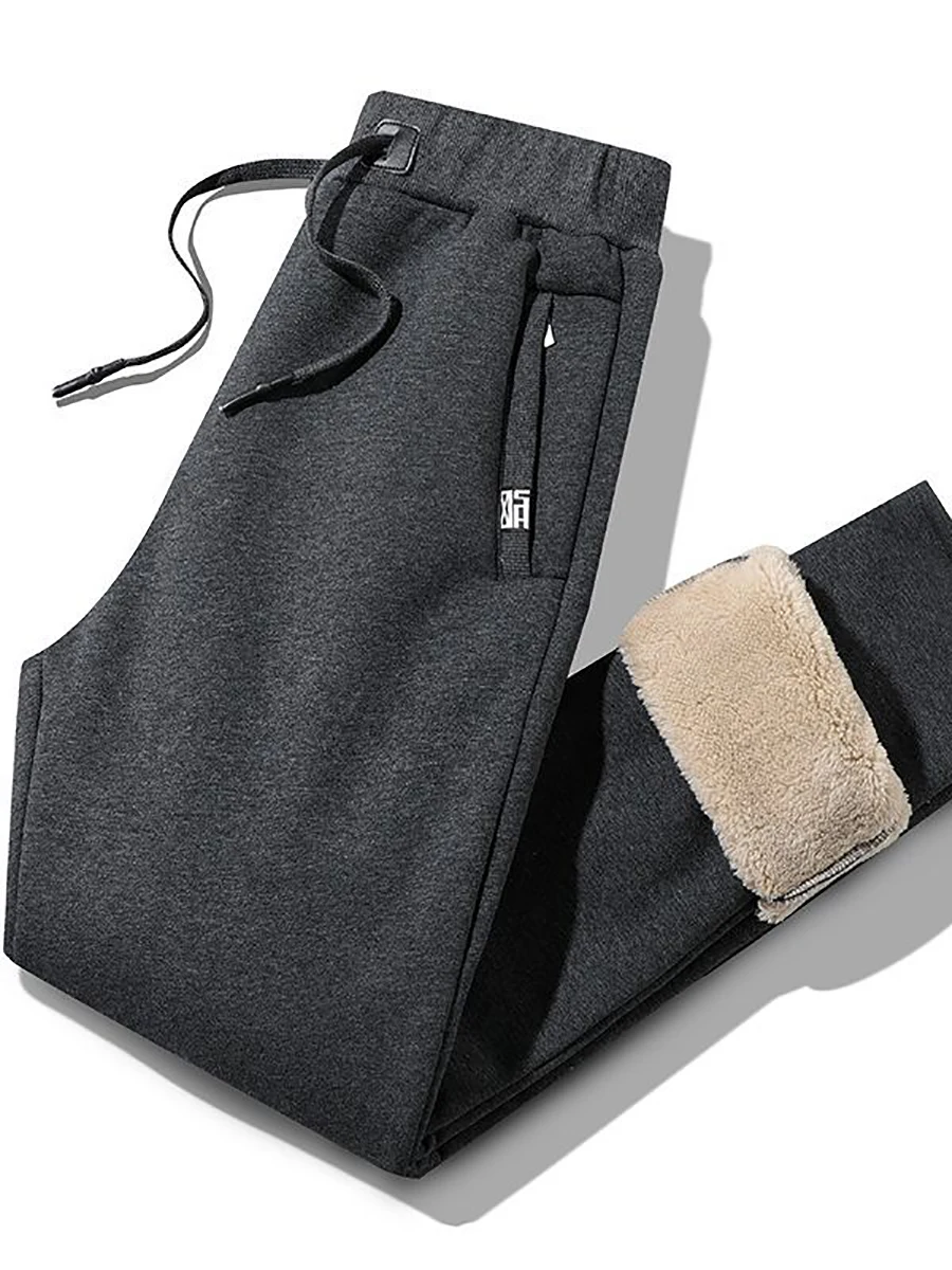 Autumn Winter Fashion High Quality Men's Harem Pants Thicken Solid Color Versatile Youth Baggy Casual Cozy Multi Pocket Trousers