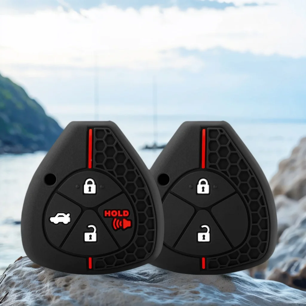 

Силиконовый чехол для автомобильного ключа для Toyota Auris HiLux для Corolla Fortuner Prado Verso для Camry Reiz Yaris Vitz Vios Rav4