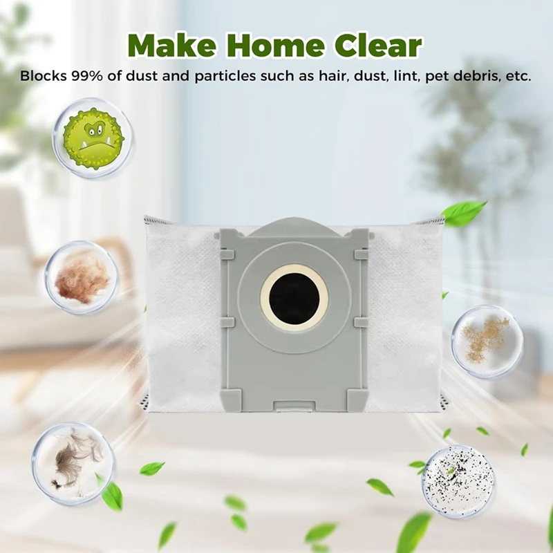 20 Stück Staubbeutel für ECOVACS DEEBOT T50 X8 PRO Roboter-Staubsauger-Zubehör für ECOVACS DEEBOT T50
