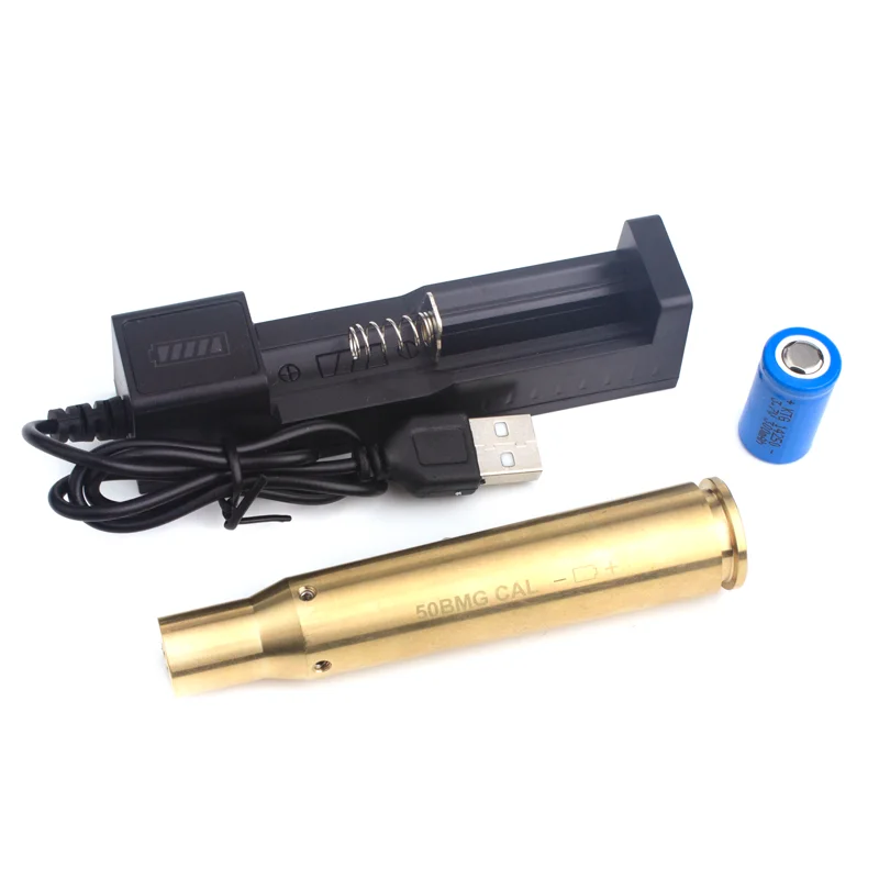 50BMG Laser Boresighter  Laser Collimator .50 Cal Red Laser Bore Sighter 12.7×99mm