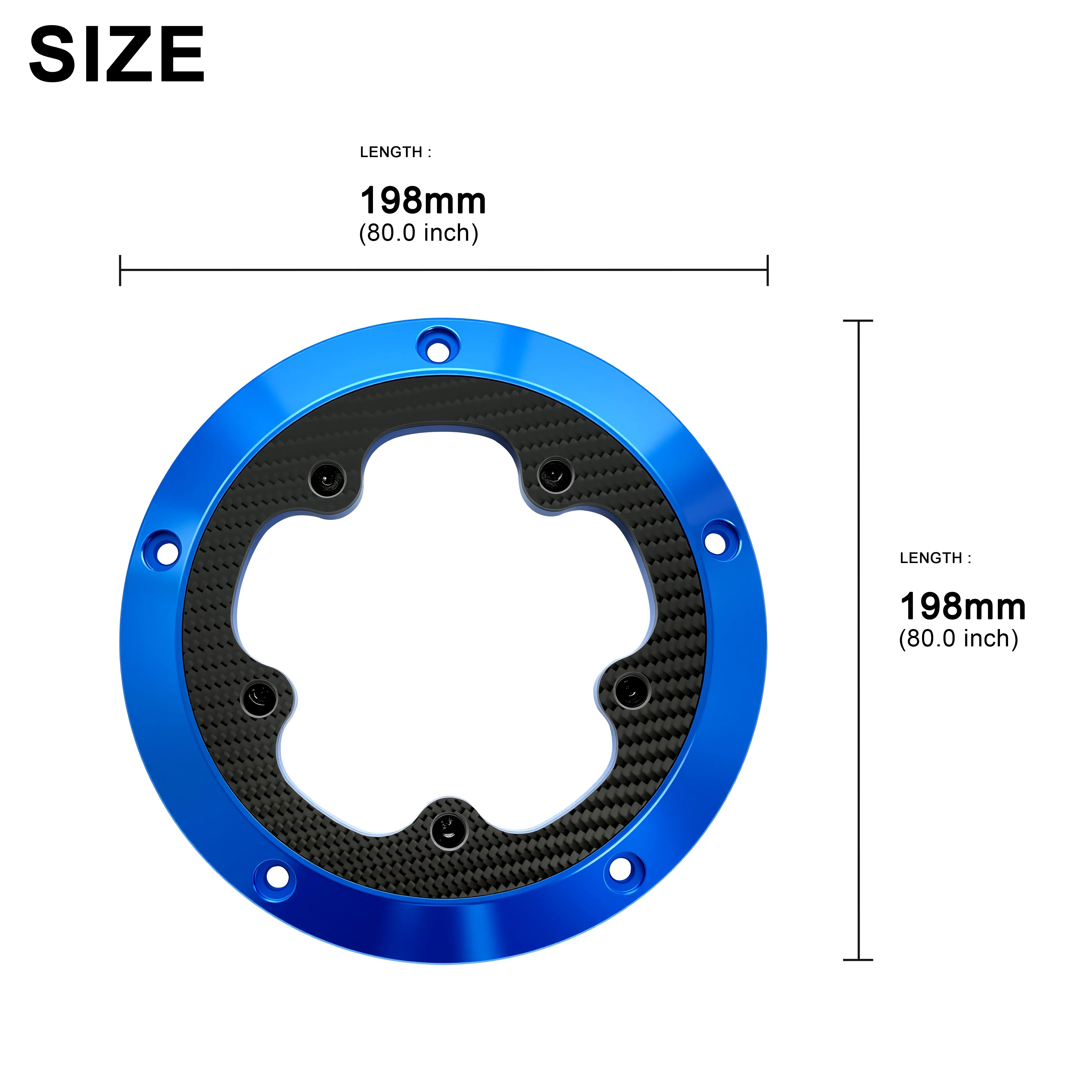 Red Aluminum Visible Derby Cover Clutch Cover with Carbon Fiber for Harley Touring 2016-later Motorcycle