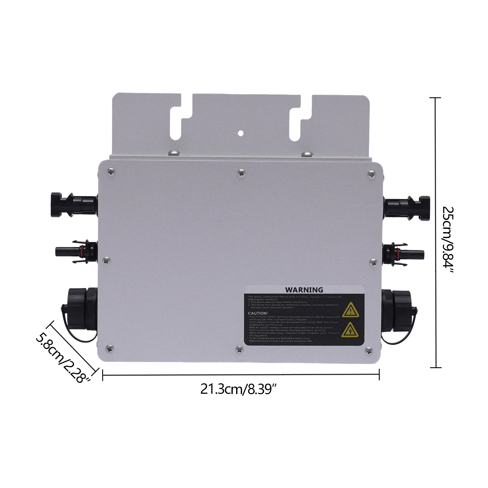 700W 220V Solar Inverter Grid Connected Inverter MPPT WIFI IP65 Balcony Power Station W/ LCD Display Screen