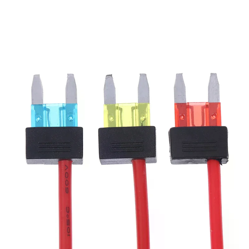 Single Auto Fuse Holder Add-on Circuit TAP Adapter, Mini ATM APM Blade, Protective Gear, 12V, 10A/15A/20A