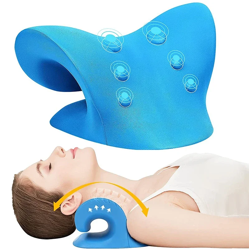 Oreiller de Massage orthopédique pour le cou et les épaules, relaxation, soutien de la nuque, soulagement de la douleur, chiropratique