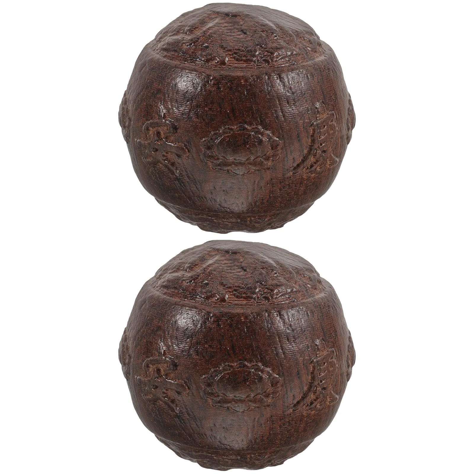 

1Pair Wooden Hand Massage Ball Portable Round Smooth Surface for Relieving Muscle Tightness Joint Pain Daily Relaxation Aid