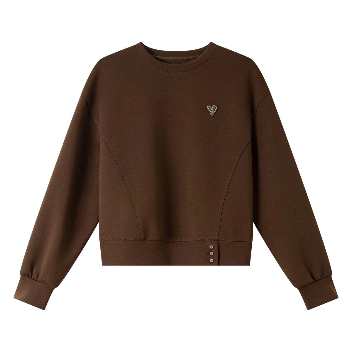 VIMLY Sweatshirts Women Fashion Solid Autumn 2025 Casual Round Collar Loose Lady Sweatshirt Long Sleeve Sporty Knitted Top A2062
