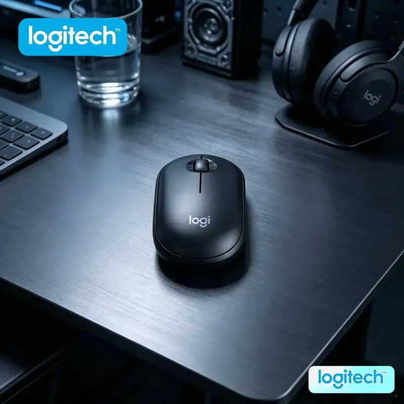 

Logitech M350 Wireless Quiet Mouse - Silent Operation, Bluetooth & USB, 77g Light, 18-Month Battery, Daily Task Essential