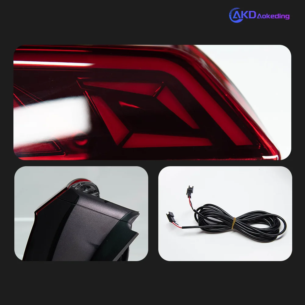 AKD Car Styling Taillights for VW Touareg 2011-2018 LED Taillights DRL Running Turn Signal Rear Reverse Brake Light Accessories