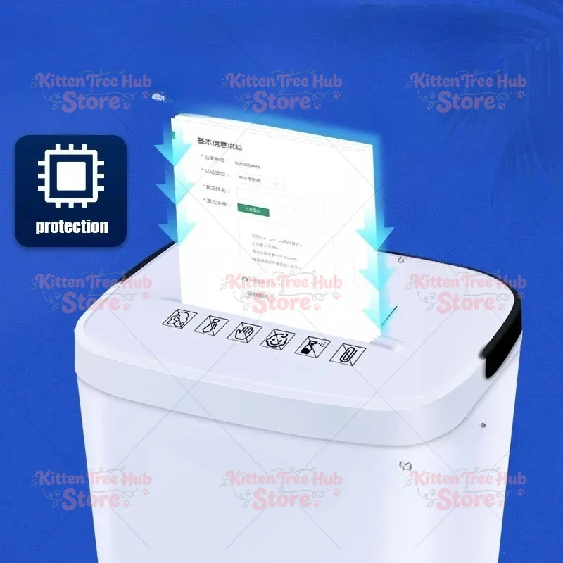 Small Office Commercial Shredder, High-Power A4 Mini Portable Electric File Shredder 2M/MIN 4*30MM