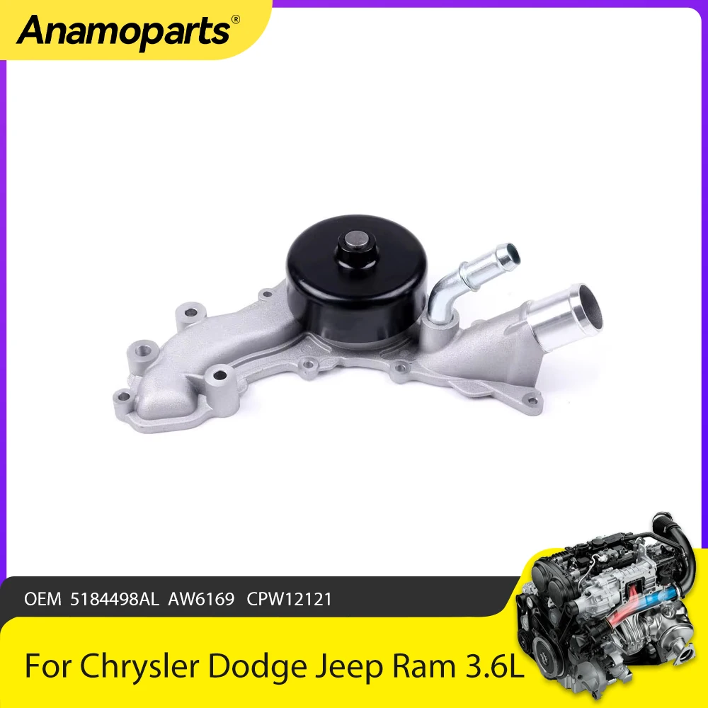 

Новый водяной насос двигателя AW6169 для Chrysler Dodge Jeep 2011-2016 л V6