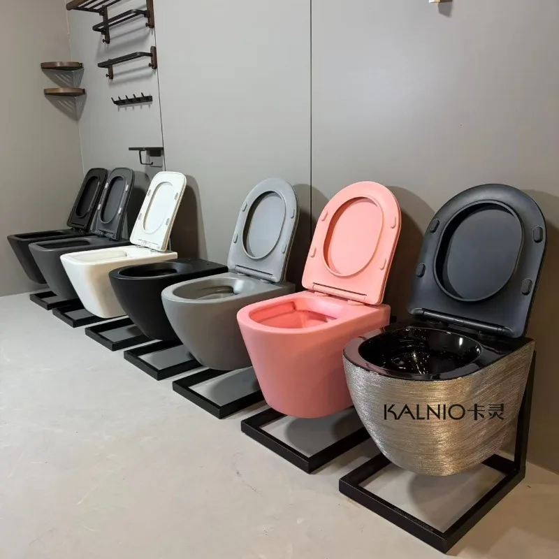 Fomex Fomex Wall-mounted Toilet Ceramic Hanging Toilet Horizontal Row Into Wall-mounted Hidden Hanging