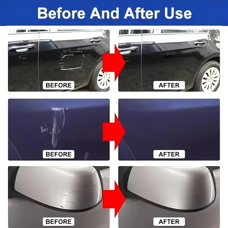 Wosk do naprawy rys na lakierze samochodowym, ulepszony zestaw naprawczy, do usuwania rys, krem polerski do naprawy rys na lakierze samochodowym, do polerowania