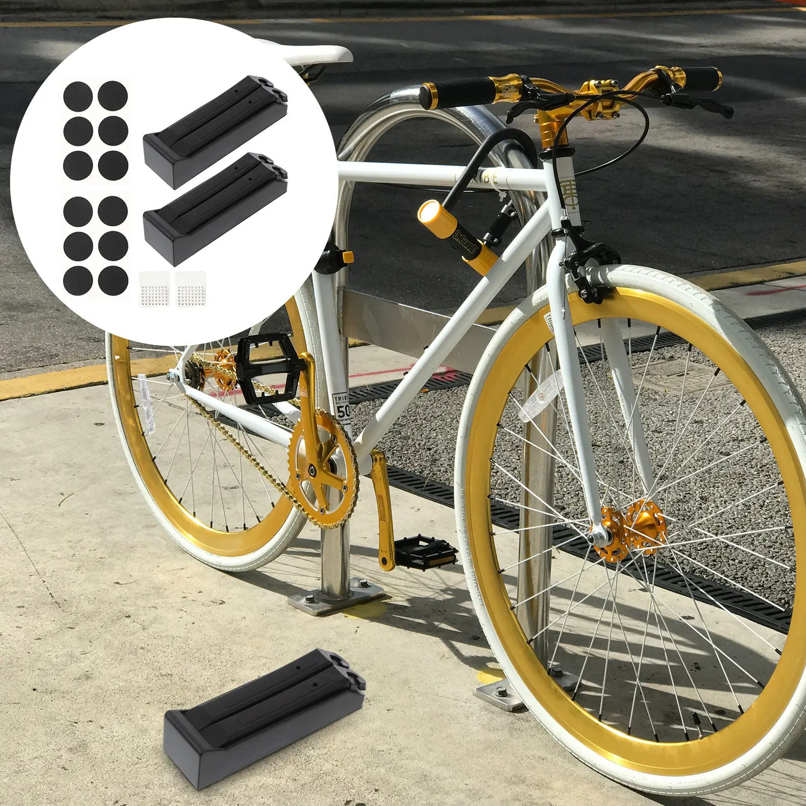 

2 комплекта инструментов для ремонта велосипедов: портативные, легкие, прочные, практичные для обслуживания шоссейных велосипедов, удобные для переноски и использования.