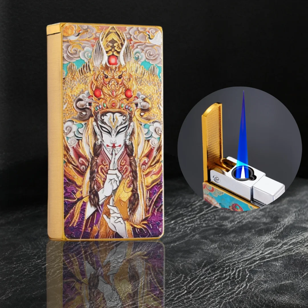 Wholesale of DC16 Elevator Color Printed 3D Embossed Loud Inflatable Lighters & Metal Three-Dimensional Direct Jet Lighters