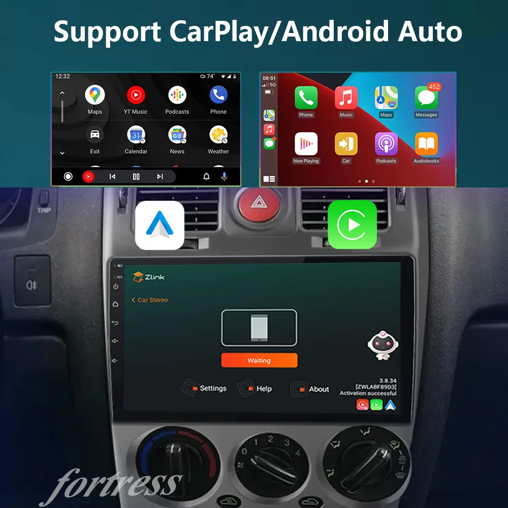 Car Radio Multimedia Video Player For Hyundai Getz RHD 2002 - 2011 Stereo Head Unit Android 13 Auto GPS Navigation QLED Screen