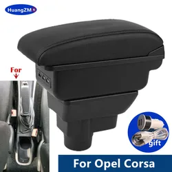 For Opel Corsa D Armrest box For Opel Corsa Car Armrest Storage box Dedicated Retrofit parts Interior Car Accessories