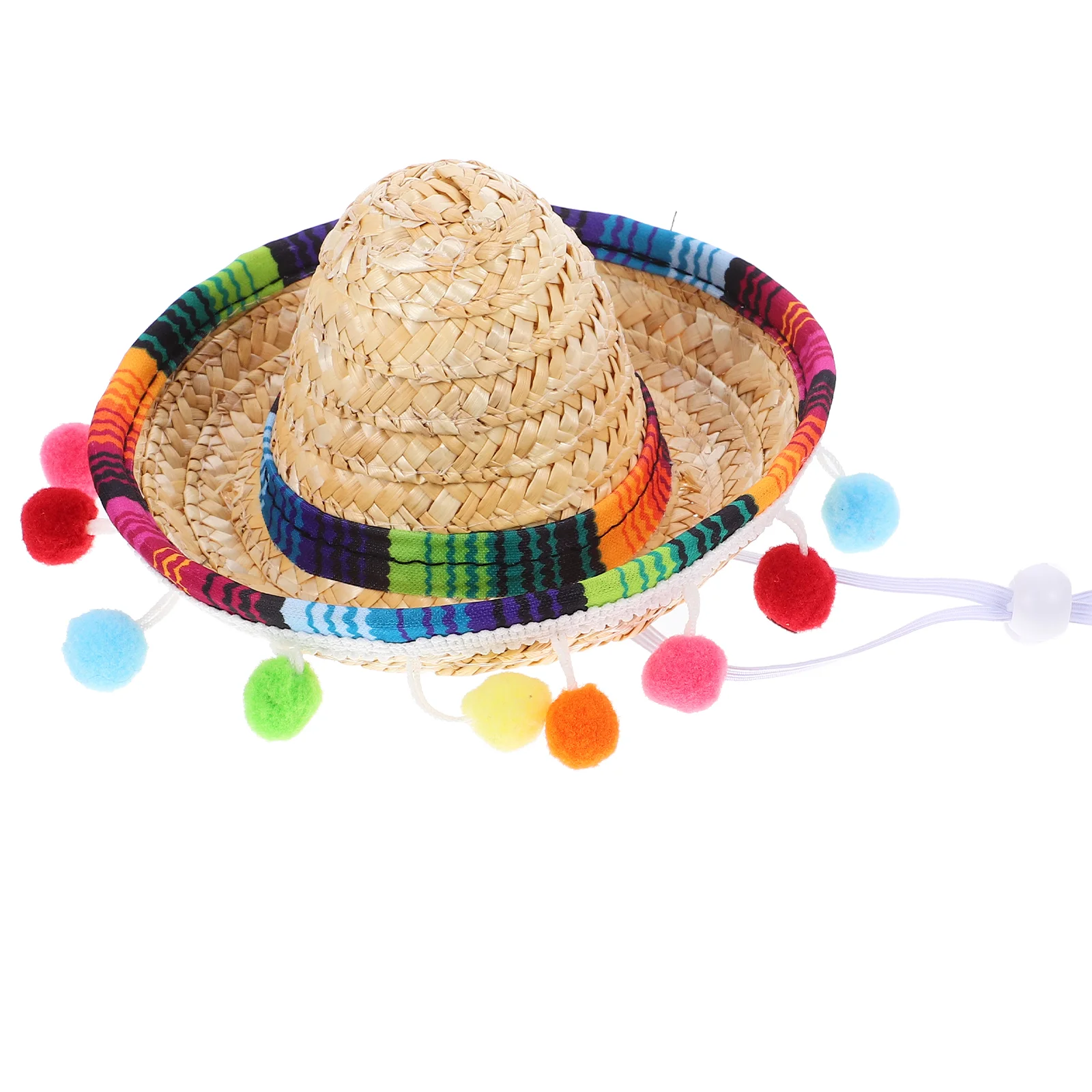 

Beachcomber Straw Hat Small Sombrero Hats Headgear Mexican Polyester Woven Child