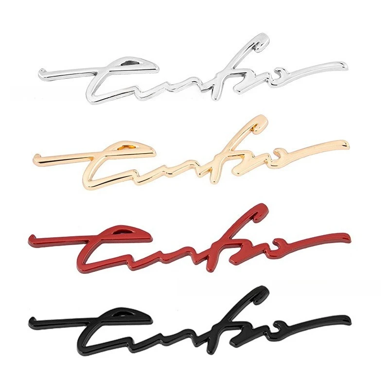

3D Metal Styling Car Refitting Fender Side Sticker Auto Rear Trunk Emblem Badge Body Decoration Decal Accessories